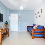 2 QUARTOS com Varanda Gourmet a 300m Praia Pereque Acu em Condomimio com PORTARIA 24h, ESTACIONAMENTO e Piscinas - Wi-Fi 300mbps